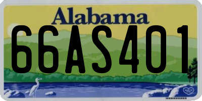 AL license plate 66AS401