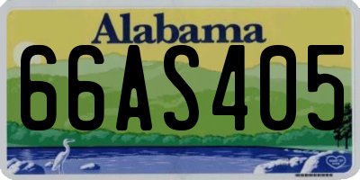 AL license plate 66AS405