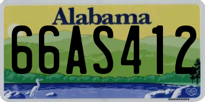 AL license plate 66AS412