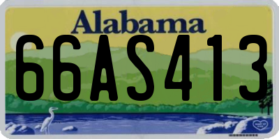 AL license plate 66AS413