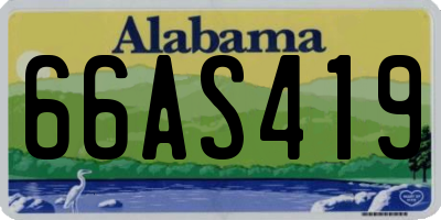 AL license plate 66AS419
