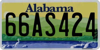 AL license plate 66AS424