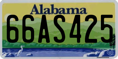 AL license plate 66AS425