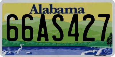 AL license plate 66AS427
