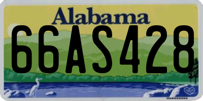 AL license plate 66AS428