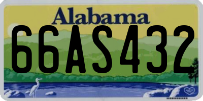 AL license plate 66AS432