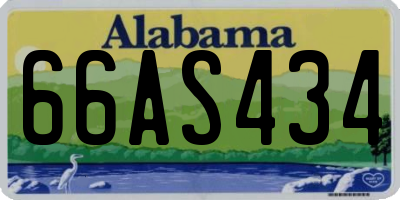 AL license plate 66AS434