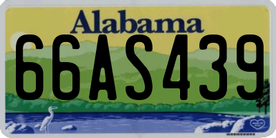 AL license plate 66AS439