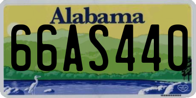 AL license plate 66AS440