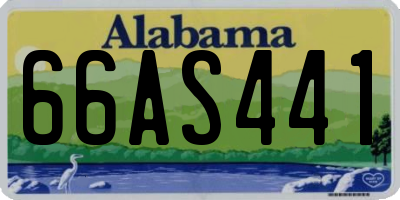 AL license plate 66AS441