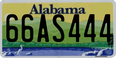 AL license plate 66AS444