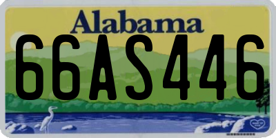 AL license plate 66AS446
