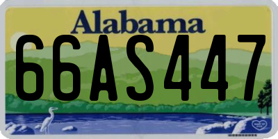 AL license plate 66AS447