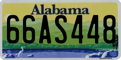 AL license plate 66AS448
