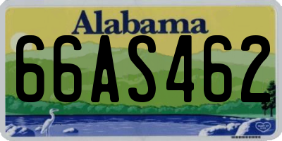 AL license plate 66AS462