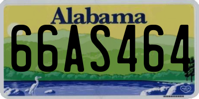 AL license plate 66AS464