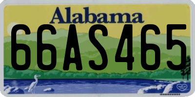 AL license plate 66AS465