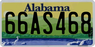 AL license plate 66AS468