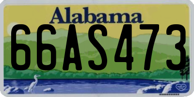 AL license plate 66AS473