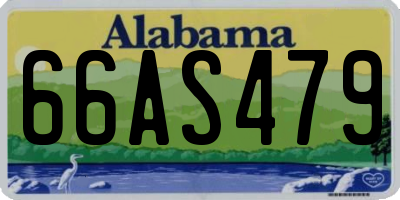 AL license plate 66AS479