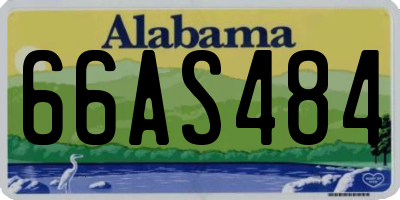AL license plate 66AS484