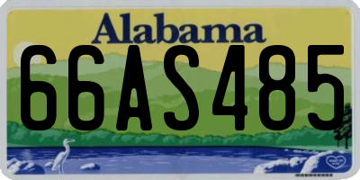 AL license plate 66AS485