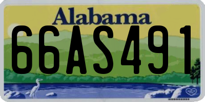 AL license plate 66AS491