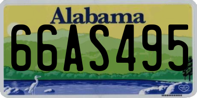 AL license plate 66AS495