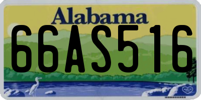 AL license plate 66AS516