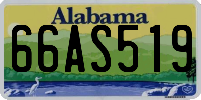 AL license plate 66AS519