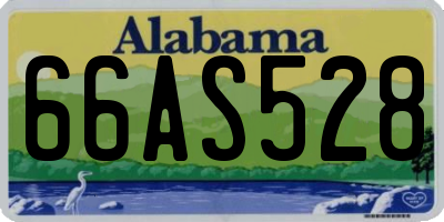 AL license plate 66AS528