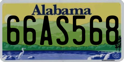 AL license plate 66AS568