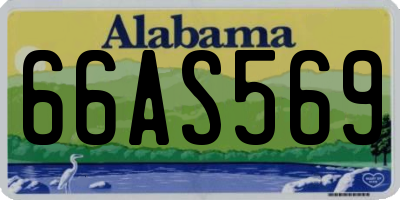 AL license plate 66AS569