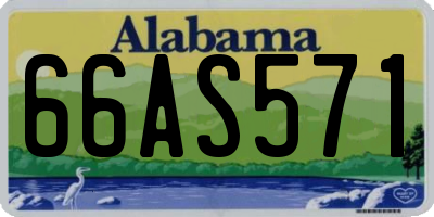 AL license plate 66AS571
