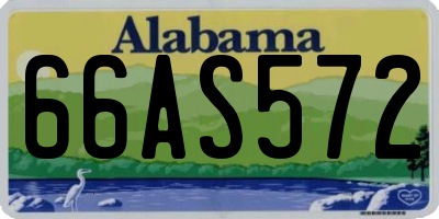 AL license plate 66AS572