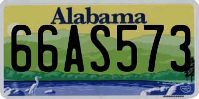 AL license plate 66AS573