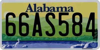 AL license plate 66AS584