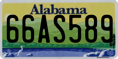AL license plate 66AS589