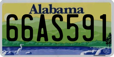 AL license plate 66AS591