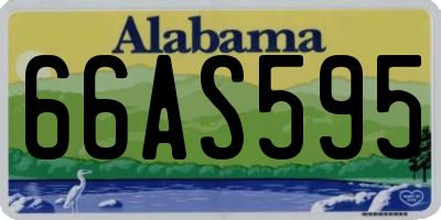 AL license plate 66AS595