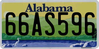 AL license plate 66AS596