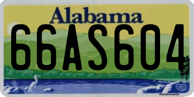 AL license plate 66AS604