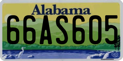 AL license plate 66AS605
