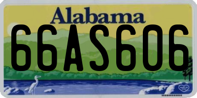 AL license plate 66AS606