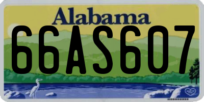 AL license plate 66AS607