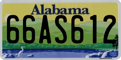 AL license plate 66AS612