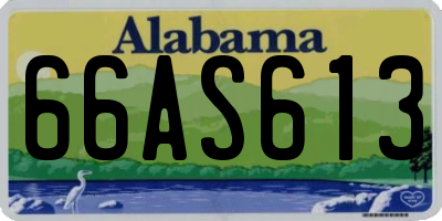 AL license plate 66AS613