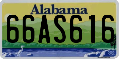 AL license plate 66AS616