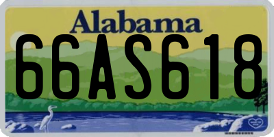 AL license plate 66AS618