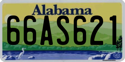 AL license plate 66AS621